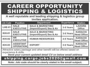 Shipping and Logistics Jobs 2021