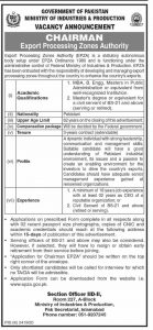Ministry of Industries and Production Jobs 2021